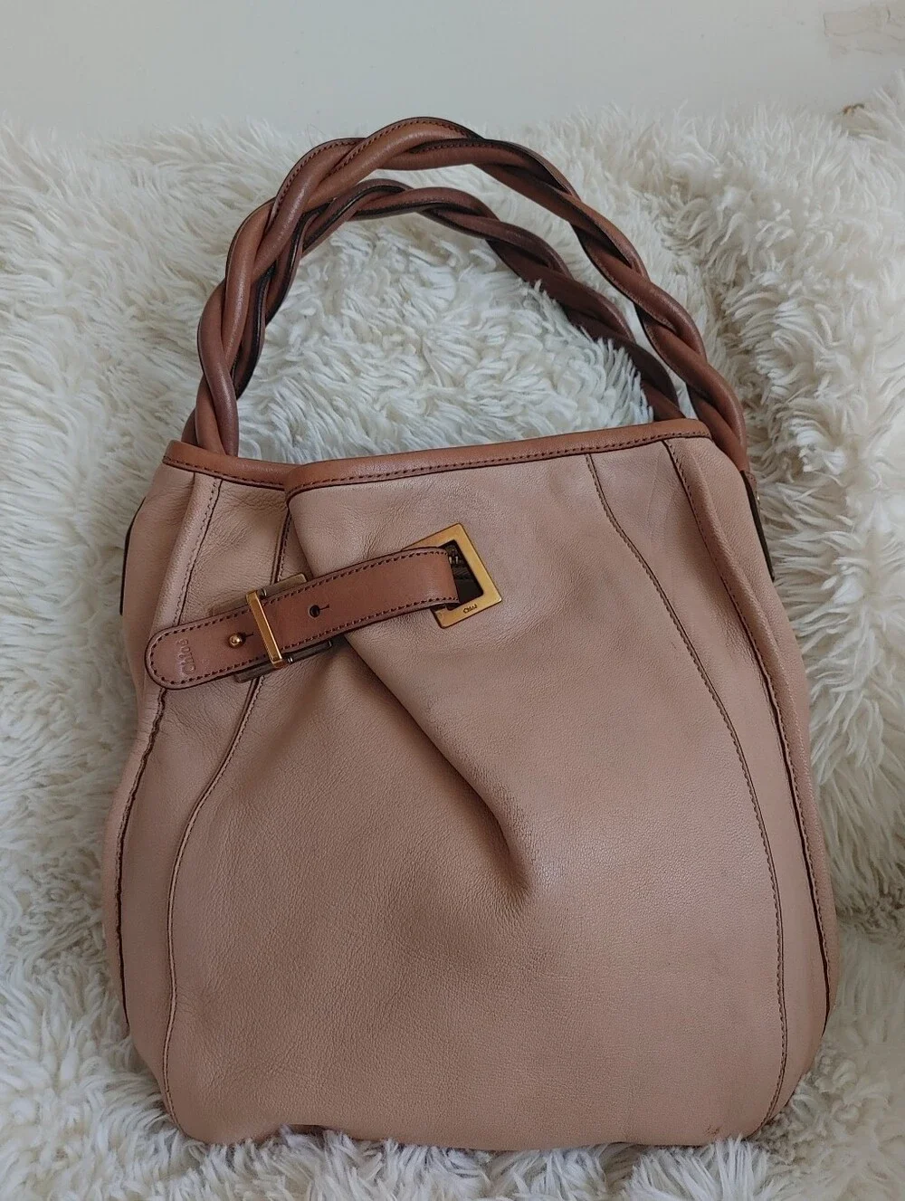 Chloe Amy Two Tone Leather Crossbody Bag - Picture 3 of 16